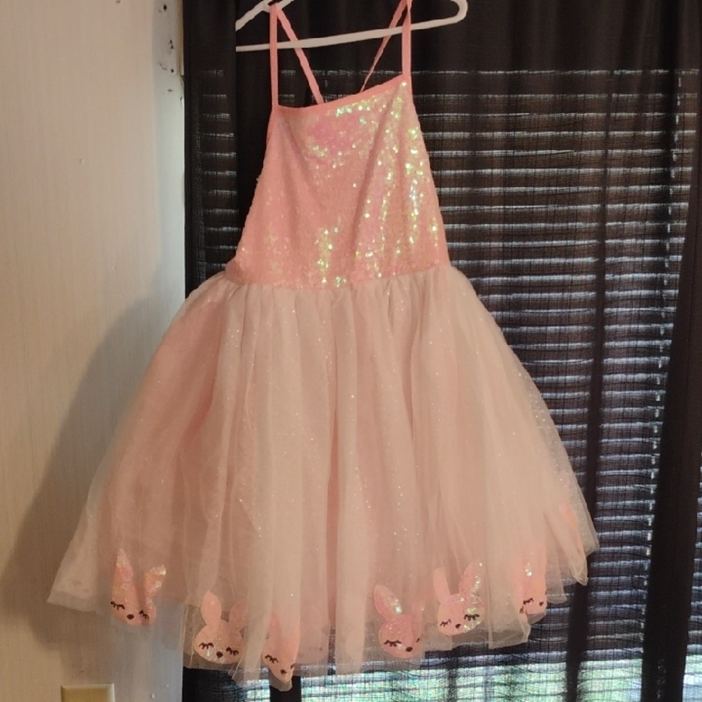 Sparkling Pink Bunny Kids Costume
